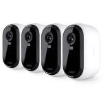 Arlo Essential (2nd Gen) Outdoor 2K Wire-Free Battery Camera - 4 Pack 130° Field of View