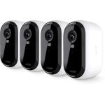Arlo Essential 2K Outdoor Wire-Free Camera (3nd Gen) - 4 Pack 130° Field of View / Integrated Spotlight / Clear Colour Night Vision