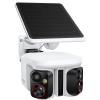 Baseus Security X1 Pro Dual-Tracking 5MP/3K Outdoor Wire-Free Solar Camera - White 7800mAh Battery / FOV:300° / AI Tracking / Sun-Powered Tracking System
