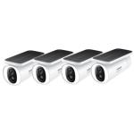 Baseus Security S1 3MP/2K Outdoor Wire-Free Solar Camera - 4Pack 10400mAh / Built-in EMMC:8GB / FOV:145° / Two-way Audio / AI Function: Human / Zone detection