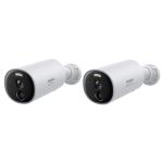 Baseus Security B1 Series 3M/2K Outdoor Wire-Free Camera -2Pack 7800mAh / Built-in EMMC:8GB / FOV:145° / AI Function: Human / Zone detection