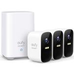 Eufy Security eufyCam 2C Pro 2K Outdoor Wire-Free Battery Camera Kit - 3 Pack 6,700 mAh Battery last up to 180 Days / Homebase2 with 16GB Storage