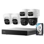 Eufy Security S4 8MP/4K 8 Channel NVR Security System with 2TB Storage Includes 2x Triple-lens PTZ PoE Cam S4, 2x Turret PoE Cam E41 / Support Up to 16TB Storage