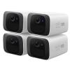 Eufy Security SoloCam C210 2K Outdoor Wire-Free Battery Camera - 4 Pack 6,700 mAh Battery last up to 180 Days / Built-in 8GB Storage