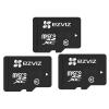 EZVIZ microSDXC 64GB Memory Card - 3 Pack Class 10 - Super Fast Read / Write - Suitable for All Surveillance Cameras & Devices