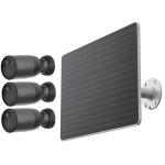 EZVIZ BC1c AOV 8MP/4K Outdoor Wire-Free Battery Camera (3-Pack) with 75Wh Battery Solar Panel Camera with 10400 mAh Battery / Solar Panel with 5000 mAh Battery