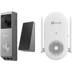 EZVIZ EP3x Pro 3MP/2K Dual-Lens Outdoor Wire-Free Battery Video Doorbell with Chime Hybrid Powered - Solar & Hardwire - Human & Package Detection - 32G Local Storage