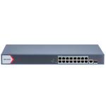HIKVISION 301802747  TRANSMISSION 3E1518P-EI 16 PORT MANAGED GIG POE, 1X GIGABIT UPLINK, 230W