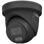 HiLook IPC-T269H (2.8mm) 6MP/3K+ Outdoor Turret POE Camera - Black With Built-in Mic