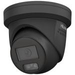 HiLook IPC-T269H-MU (4mm) 6MP/3K+ Outdoor Turret POE Camera -Black With Built-in Mic