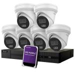 HiLook IK-6486TH-MM 6 x 6MP Cameras and 8-Ch NVR Security Surveillance Kit with 4TB HDD Includes 6x IPC-T262H-MU (2.8mm) 6MP Turret PoE Cameras / 1x 8-Channel 1U PoE 4K NVR