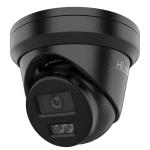 HiLook IPC-T381H-MU-BLK (2.8mm) 8MP/4K Outdoor Turret PoE  Camera -Black With Built-in Mic