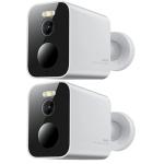 Xiaomi BW300 3MP/2K Outdoor Wire-Free Battery Camera - 2Pack 4900mAh Rechargeable Battery / IP67 / 130° wide field of view