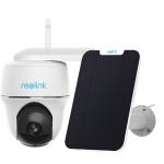 Reolink Argus PT 5MP/3K Outdoor PT Wire-Free Battery Camera with Solar Panel 21.6Wh Rechargeable Battery / AI Detection / Dual-Band WiFi /Time Lapse