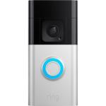 RING Battery Video Doorbell Plus - Nickel - Head-To-Toe 1536p HD Video - Advanced Motion Detection with Customisable Motion Zones
