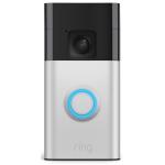 RING Battery Video Doorbell - Satin Nickel - Head toToe1440p HD Video - Advanced Motion Detection with Customisable Motion Zones