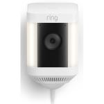 RING Spotlight Cam Plus Plug-in - White - 1080p HD Video - Advanced Motion Detection with Customisable Motion Zones