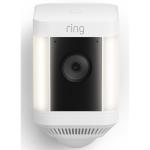 RING Spotlight Cam Plus Battery - White - 1080p HD Video - Advanced Motion Detection with Customisable Motion Zones