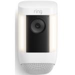RING Spotlight Cam Pro 2K Battery - White - 2K Video - Bird's Eye View - 3D Motion Detection with