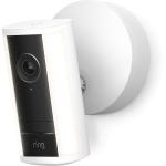 RING Spotlight Camera Pro (2nd Gen) 4K Wired - White - 4K Video - 3D Motion Detection with Customisable Motion Zones