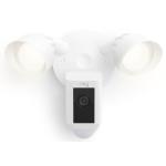 RING Floodlight Cam Wired Plus - White - 1080p HD Video - Advanced Motion Detection with Customisable Motion Zones - 2000 Lumen