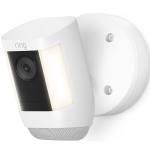 RING Spotlight Cam Pro 2K Wired - White - 2K Video - Bird's Eye View - 3D Motion Detection with Custom Motion Zones