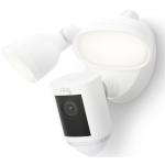 RING Floodlight Cam Pro 2K Wired - White - 2K Video - Birds Eye View - 3D Motion Detection with Customisable Motion Zones - 2000 Lumens