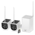 Swann MaxRanger 8M/4K Outdoor Wire-Free Solar Security System - 2 Pack With 64GB Hub(SWNVK-MR4KSD2-AU)