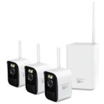 Swann MaxRanger4K Mini Wireless Security System / Base Station / 32GB / 3x MINICAM 4K Cam