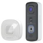 Swann Evo 1.7M/1296P Outdoor Wire-Free Video Doorbell with Chime 5200mAh Battery - 140° Head-to-Toe View - 2 Way Audio