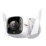 TP-Link Tapo C325WB 4MP/2K+ Outdoor Wi-Fi Camera with Spotlight Wall-Mounted - Wireless or Wired Networking - Built-In Siren with Spotlight Alarm - V2