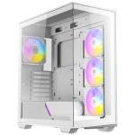Antec C3 ARGB White MidTower Gaming Case Tempered Glass, 4x ARGB 120mm Fan Pre-Installed CPU Cooler Support Upto 160mm, GPU Support Upto 415mm,7x PCI Slot, 360mm Radiator Supported, Front I/O: 1XUSB 3.0, 1X Type C, HD Audio