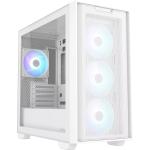 ASUS PRIME A21 Plus White mATX Case with 4 X ARGB Fans CPU Cooler Support Upto 165mm, GPU Support Upto 380mm, 4x PCI Slot, 360mm Radiator Supported, Front I/O: 2x USB, HD Audio