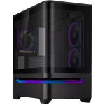 ASUS PRIME AP202 ARGB Black mATX Case 3x 120mm ARGB Fan Pre-installed CPU Cooler Support Upto 175mm, GPU Support Upto 420mm,  360mm Radiator Supported, Front I/O: 2x USB, 1x Type C, HD Audio