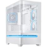 ASUS PRIME AP202 ARGB White mATX Case 3x 120mm ARGB Fan Pre-installed CPU Cooler Support Upto 175mm, GPU Support Upto 420mm,  360mm Radiator Supported, Front I/O: 2x USB, 1x Type C, HD Audio