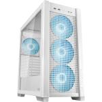 ASUS TUF Gaming GT302 Tempered Glass ATX Mid Tower Case - White 4x 140mm ARGB Fan Pre-Installed - CPU Cooler Support up to 165mm - GPU Support up to 407mm - 8x PCI Slots - 360mm Radiator Support - Front I/O: 2x USD - 1x USB-C - HD Audio