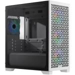 Cooler Master Elite 302 ITX/mATX White Mini Tower Gaming Case Tempered Glass, 4 x120mm ARGB Fans Pre-installed, CPU Cooler Support Upto 163.5mm, GPU Support Upto 365mm, 4x PCI Slot, 360mm Radiator Supported, Front I/O: 1x USB 3.2, 1x Type C