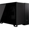 Corsair 2500D Airflow Black MATX Gaming Case Tempered Glass CPU Cooler Support Upto 180mm, GPU Support Upto 400mm, 360mm Radiator Supported, 4x PCI (4 vertical with accessory) - Front 1x Type C, 2x USB, HD Audio Corsair 2500D Airflow Black MATX Gaming Case Tempered Glass CPU Cooler Support Upto 180mm, GPU Support Upto 400mm, 360mm Radiator Supported, 4x PCI (4 vertical with accessory) - Front 1x Type C, 2x USB, HD Audio