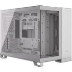 Corsair 2500X White MATX Gaming Case Tempered Glass CPU Cooler Support Upto 180mm, GPU Support Upto 400mm, 360mm Radiator Supported, 4x PCI (4 vertical with accessory) - Front 1x Type C, 2x USB, HD Audio