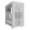 Corsair 3000D Airflow White Mid Tower Gaming Case Tempered Glass CPU Cooler Support Upto 170mm, GPU Support Upto 360mm, 7 +2 (Vetical) PCI Slot, 360mm Radiator Supported, Front I/O: 2x USB, HD Audio