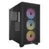 Corsair 3000D RGB Black Mid Tower Gaming Case Tempered Glass, 3x 120mm ARGB Fan, CPU Cooler Support Upto 170mm, GPU Support Upto 360mm, 7 +2 (Vetical) PCI Slot, 360mm Radiator Supported, Front I/O: 2x USB, HD Audio Corsair 3000D RGB Black Mid Tower Gaming Case Tempered Glass, 3x 120mm ARGB Fan, CPU Cooler Support Upto 170mm, GPU Support Upto 360mm, 7 +2 (Vetical) PCI Slot, 360mm Radiator Supported, Front I/O: 2x USB, HD Audio