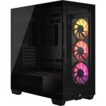 Corsair 3500X RGB Black Mid Tower Gaming Case Tempered Glass, 3x 120mm A-RGB Fan Pre-installed CPU Cooler Support Upto 170mm, GPU Support Upto 410mm, 7x PCI (4X Vertical), 360mm Radiator Supported, Front I/O: 1x Type C, 2x USB 3.2, HD Audio