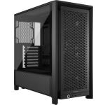 Corsair FRAME 4000D RS Black ATX MidTower Gaming Case Tempered Glass, CPU Cooler Support Upto 170mm, GPU Support Upto 370mm, 7x PCI, Slot, 360mm Radiator Supported, Front I/O: 2x USB, 1x Type C, HD Audio