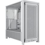 Corsair FRAME 4000D RS White ATX MidTower Gaming Case Tempered Glass, CPU Cooler Support Upto 170mm, GPU Support Upto 370mm, 7x PCI, Slot, 360mm Radiator Supported, Front I/O: 2x USB, 1x Type C, HD Audio