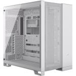 Corsair 6500D Airflow White ATX Gaming Case Tempered Glass CPU Cooler Support Upto 190mm, GPU Support Upto 400mm, 8+3 (Vertical) PCI, 360mm Radiator Supported - Front: 1x Type C, 4x USB, HD Audio.
