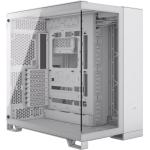 Corsair 6500X White ATX Gaming Case Tempered Glass CPU Cooler Support Upto 190mm, GPU Support Upto 400mm, 8+3 (Vertical) PCI, 360mm Radiator Supported - Front: 1x Type C, 4x USB, HD Audio.