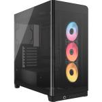 Corsair FRAME 4500X RS-R ARGB Black ATX Gaming Case Tempered Glass CPU Cooler Support Upto 185mm, GPU Support Upto 460mm, 7x PCI Slot, 360mm Radiator Supported, Front I/O: 2x USB, 1x Type C, HD Audio