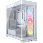 Corsair FRAME 4500X RS-R ARGB White ATX Gaming Case Tempered Glass CPU Cooler Support Upto 185mm, GPU Support Upto 460mm, 7x PCI Slot, 360mm Radiator Supported, Front I/O: 2x USB, 1x Type C, HD Audio