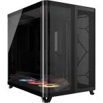 Corsair Air 5400 RS-R ARGB Black ATX Gaming Case Tempered Glass 3x 120mm ARGB Fan Pre-installed, CPU Cooler Support Upto 180mm, GPU Support Upto 360mm, 7x PCI, 360mm Radiator Supported, Front I/O: 3x Type C, HD Audio