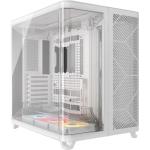 Corsair Air 5400 RS-R ARGB White ATX  Gaming Case Tempered Glass 3x 120mm ARGB Fan Pre-installed, CPU Cooler Support Upto 180mm, GPU Support Upto 360mm, 7x PCI, 360mm Radiator Supported, Front I/O: 3x Type C, HD Audio